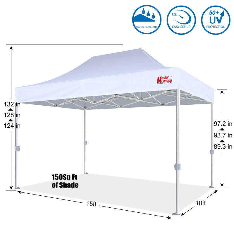 Load image into Gallery viewer, Mastercanopy Core-35 Premium Heavy Duty Instant Canopy Tent - 10x10, 10x15, 10x20