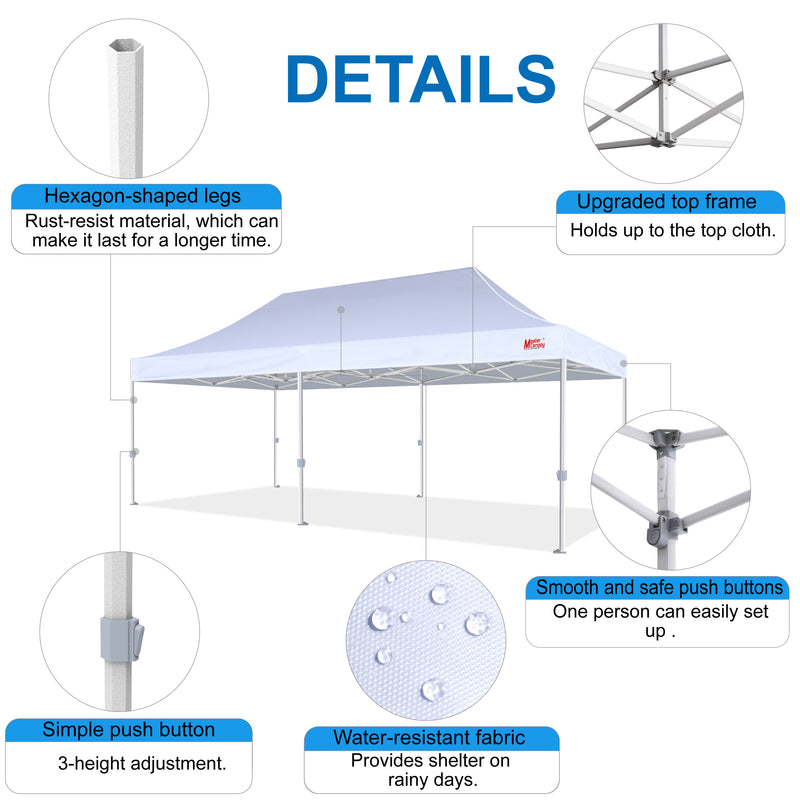 Load image into Gallery viewer, Mastercanopy Core-35 Premium Heavy Duty Instant Canopy Tent - 10x10, 10x15, 10x20