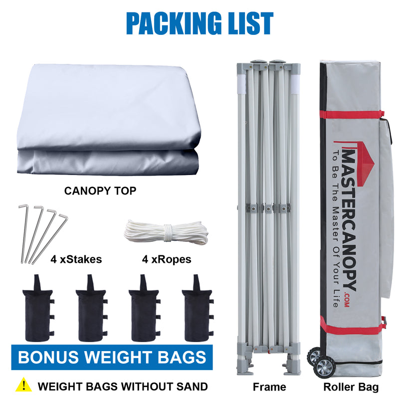 Load image into Gallery viewer, Mastercanopy Core-35 Premium Heavy Duty Instant Canopy Tent - 10x10, 10x15, 10x20