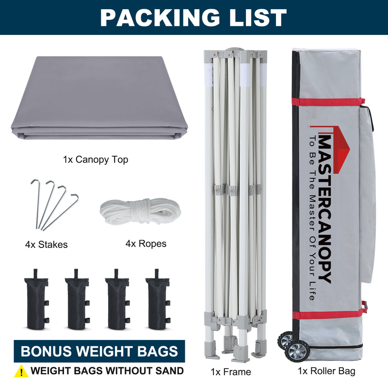 Load image into Gallery viewer, Mastercanopy Lite-30 Commercial Canopy Tent Instant Shelter - 10x10, 10x15, 10x20