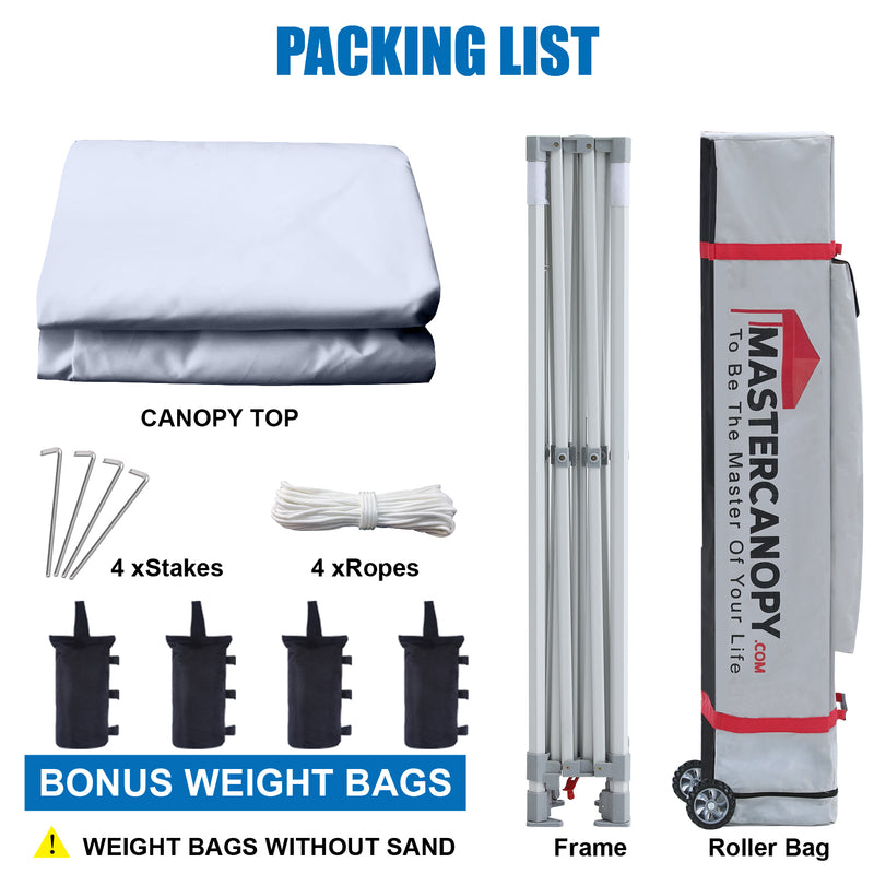 Load image into Gallery viewer, Mastercanopy Core-35 Premium Heavy Duty Instant Canopy Tent - 10x10, 10x15, 10x20
