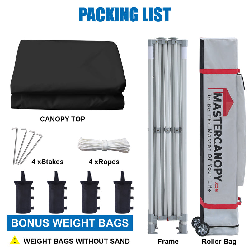 Load image into Gallery viewer, Mastercanopy Core-35 Premium Heavy Duty Instant Canopy Tent - 10x10, 10x15, 10x20