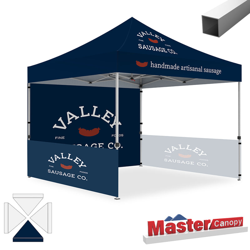 Load image into Gallery viewer, Mastercanopy Lite-30 Custom Canopy Tent Deluxe Easy Pop‑up Personalized 10x10, 10x15, 10x20