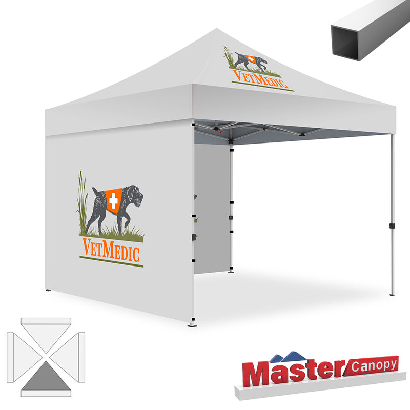 Load image into Gallery viewer, Mastercanopy Lite-30 Custom Canopy Tent Deluxe Easy Pop‑up Personalized 10x10, 10x15, 10x20