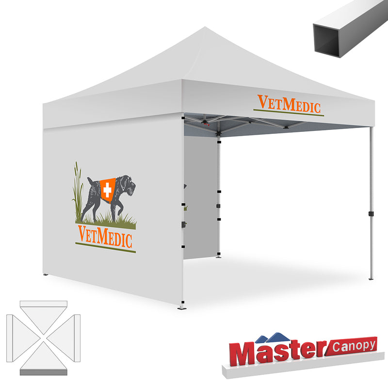 Load image into Gallery viewer, Mastercanopy Lite-30 Custom Canopy Tent Deluxe Easy Pop‑up Personalized 10x10, 10x15, 10x20