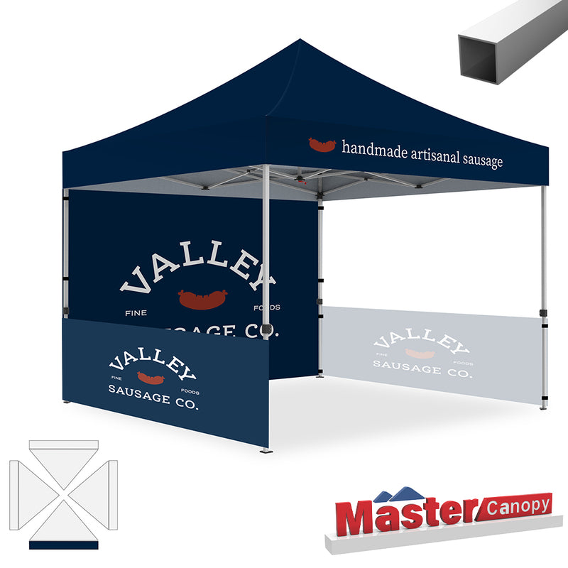 Load image into Gallery viewer, Mastercanopy Lite-30 Custom Canopy Tent Deluxe Easy Pop‑up Personalized 10x10, 10x15, 10x20