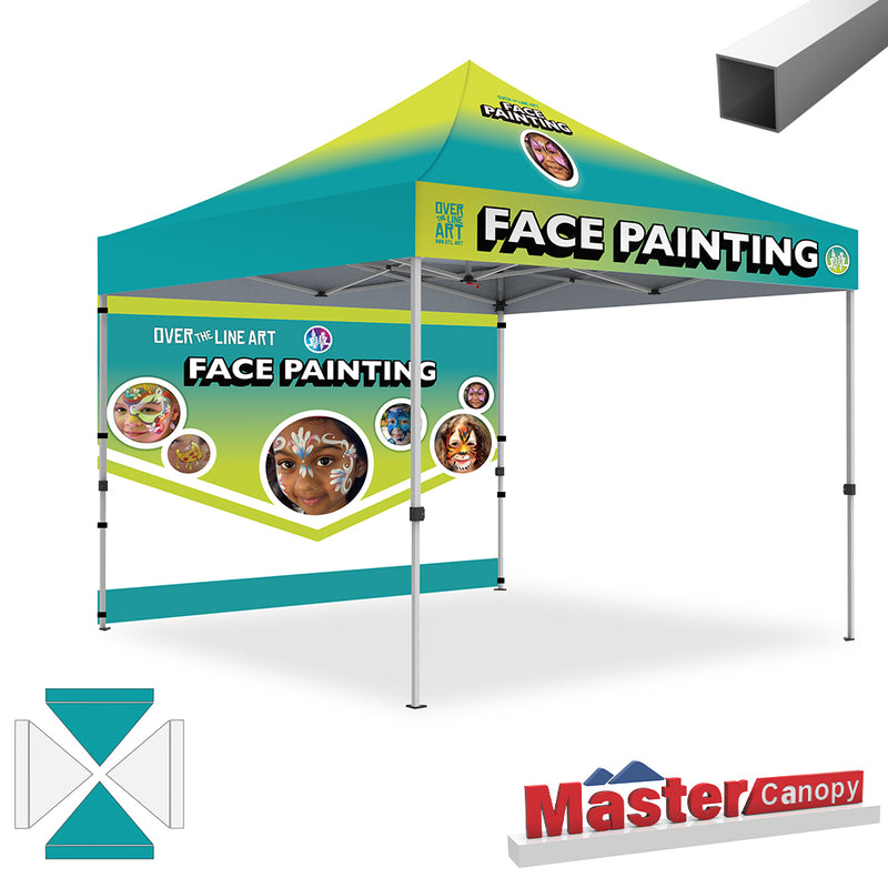Load image into Gallery viewer, Mastercanopy Lite-30 Custom Canopy Tent Deluxe Easy Pop‑up Personalized 10x10, 10x15, 10x20