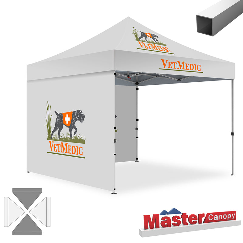 Load image into Gallery viewer, Mastercanopy Lite-30 Custom Canopy Tent Deluxe Easy Pop‑up Personalized 10x10, 10x15, 10x20