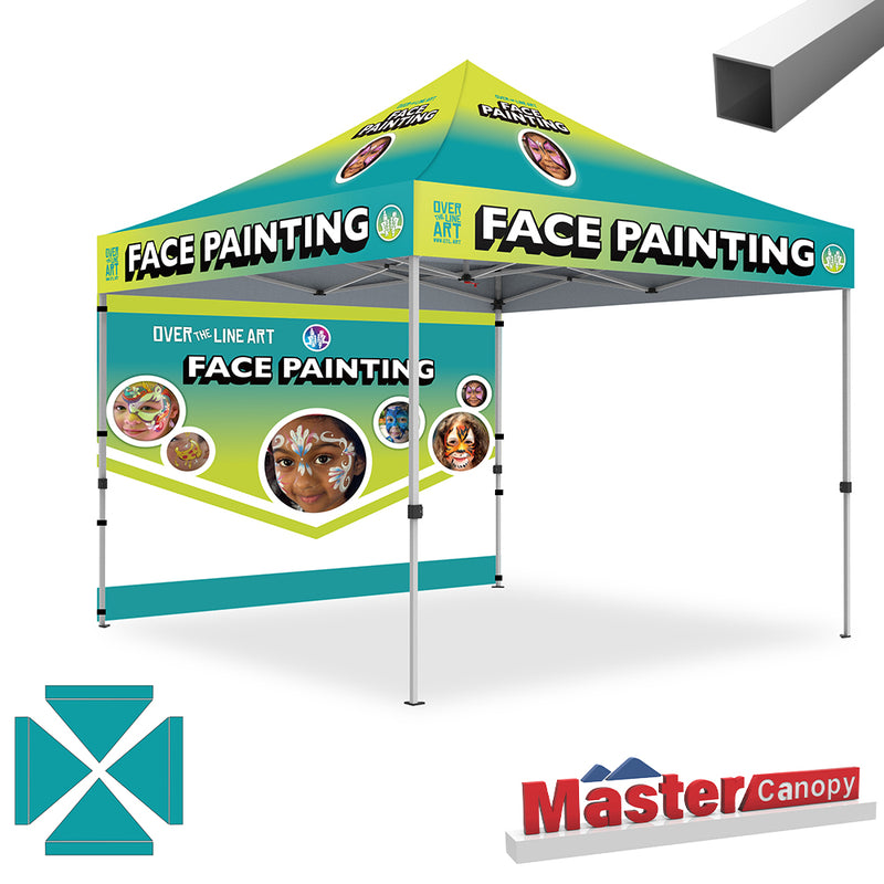 Load image into Gallery viewer, Mastercanopy Lite-30 Custom Canopy Tent Deluxe Easy Pop‑up Personalized 10x10, 10x15, 10x20