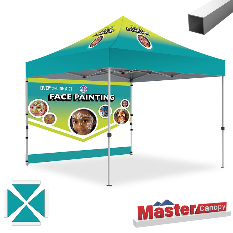 Load image into Gallery viewer, Mastercanopy Lite-30 Custom Canopy Tent Deluxe Easy Pop‑up Personalized 10x10, 10x15, 10x20