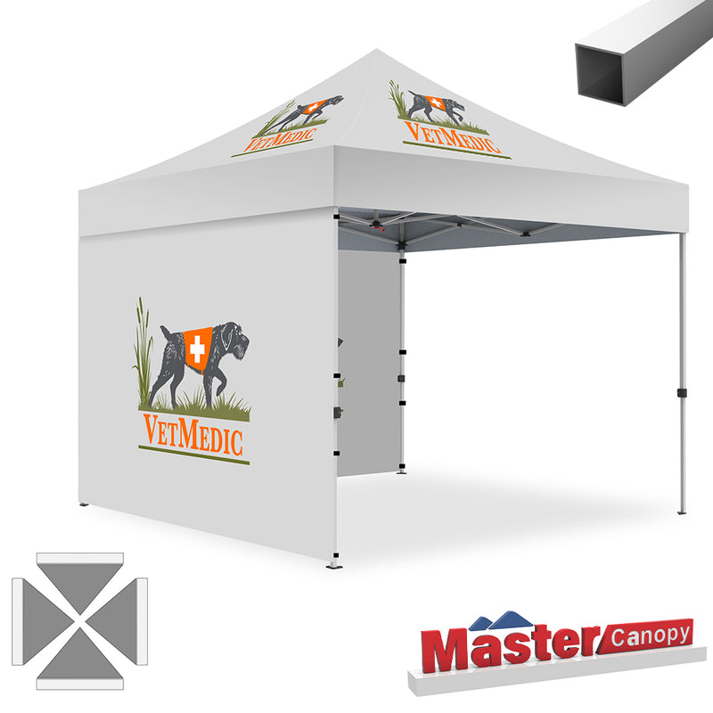 Load image into Gallery viewer, Mastercanopy Lite-30 Custom Canopy Tent Deluxe Easy Pop‑up Personalized 10x10, 10x15, 10x20