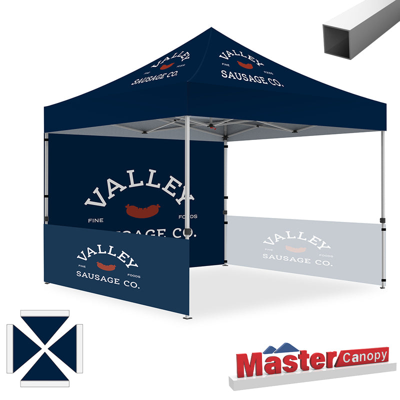 Load image into Gallery viewer, Mastercanopy Lite-30 Custom Canopy Tent Deluxe Easy Pop‑up Personalized 10x10, 10x15, 10x20