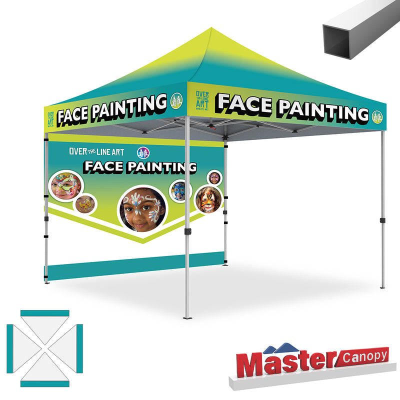 Load image into Gallery viewer, Mastercanopy Lite-30 Custom Canopy Tent Deluxe Easy Pop‑up Personalized 10x10, 10x15, 10x20