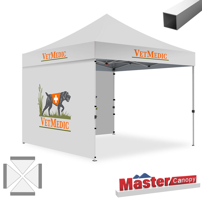 Load image into Gallery viewer, Mastercanopy Lite-30 Custom Canopy Tent Deluxe Easy Pop‑up Personalized 10x10, 10x15, 10x20