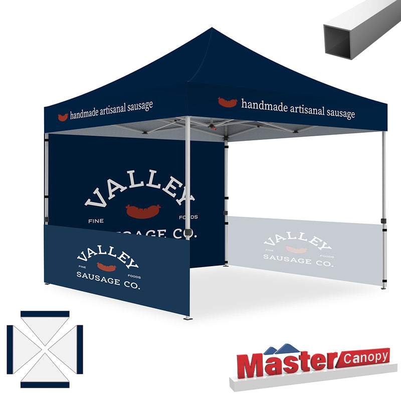 Load image into Gallery viewer, Mastercanopy Lite-30 Custom Canopy Tent Deluxe Easy Pop‑up Personalized 10x10, 10x15, 10x20