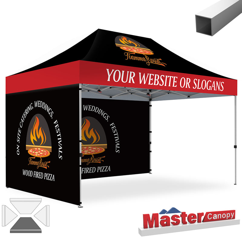 Load image into Gallery viewer, Mastercanopy Lite-30 Custom Canopy Tent Deluxe Easy Pop‑up Personalized 10x10, 10x15, 10x20