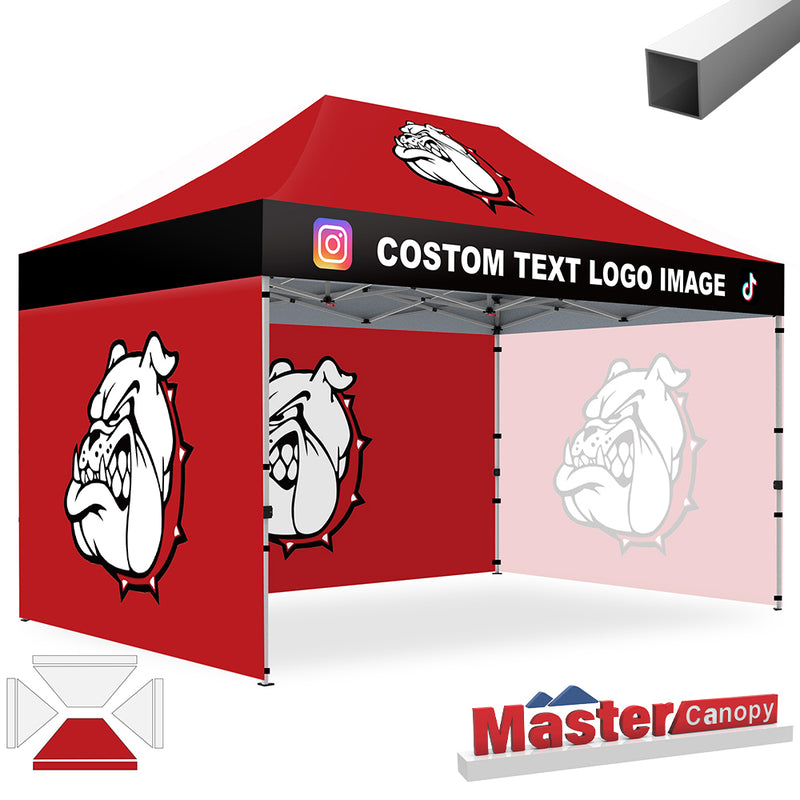 Load image into Gallery viewer, Mastercanopy Lite-30 Custom Canopy Tent Deluxe Easy Pop‑up Personalized 10x10, 10x15, 10x20