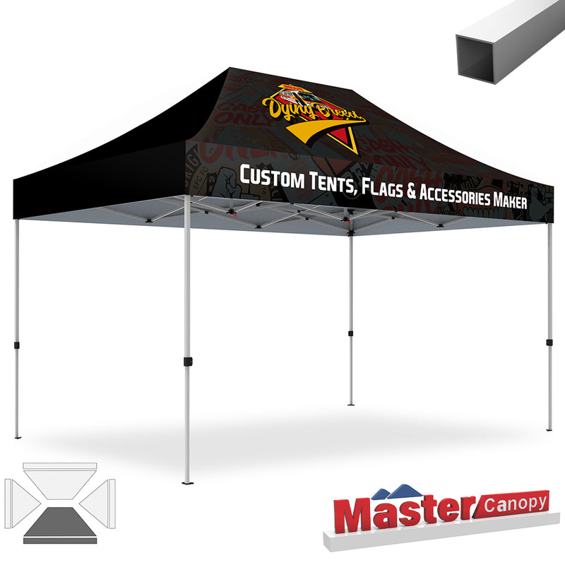 Load image into Gallery viewer, Mastercanopy Lite-30 Custom Canopy Tent Deluxe Easy Pop‑up Personalized 10x10, 10x15, 10x20