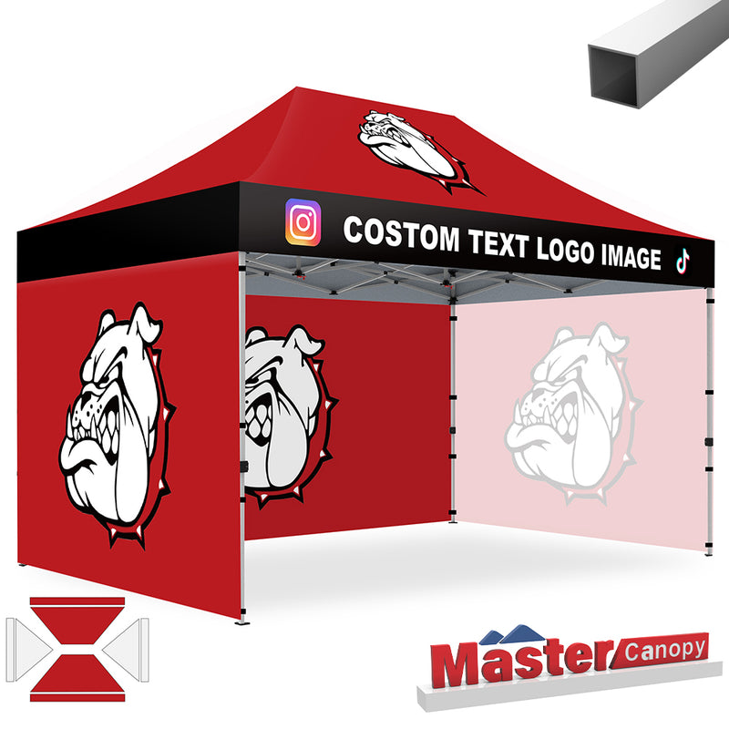 Load image into Gallery viewer, Mastercanopy Lite-30 Custom Canopy Tent Deluxe Easy Pop‑up Personalized 10x10, 10x15, 10x20