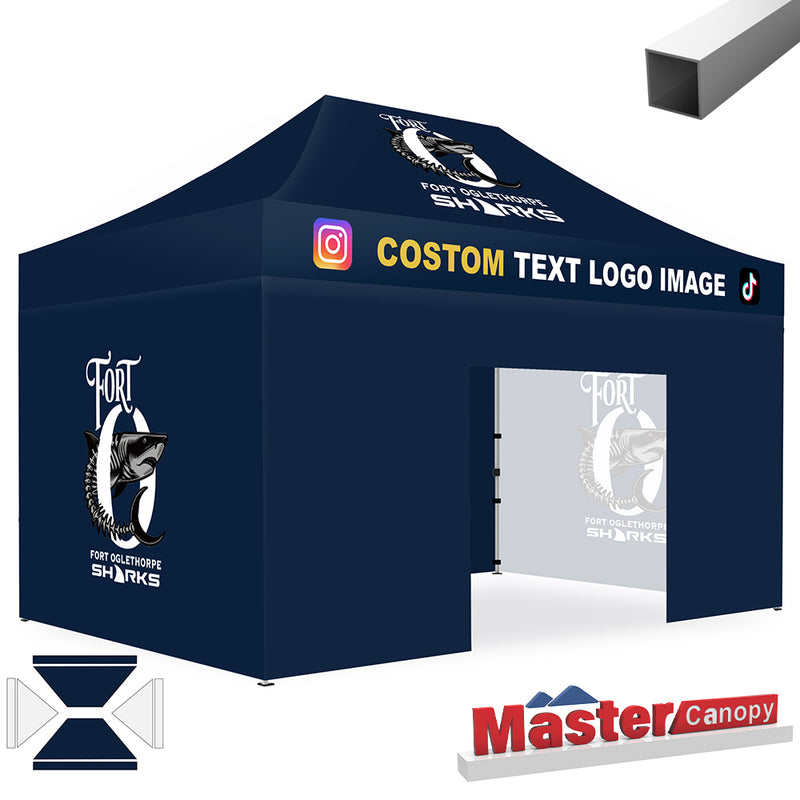 Load image into Gallery viewer, Mastercanopy Lite-30 Custom Canopy Tent Deluxe Easy Pop‑up Personalized 10x10, 10x15, 10x20