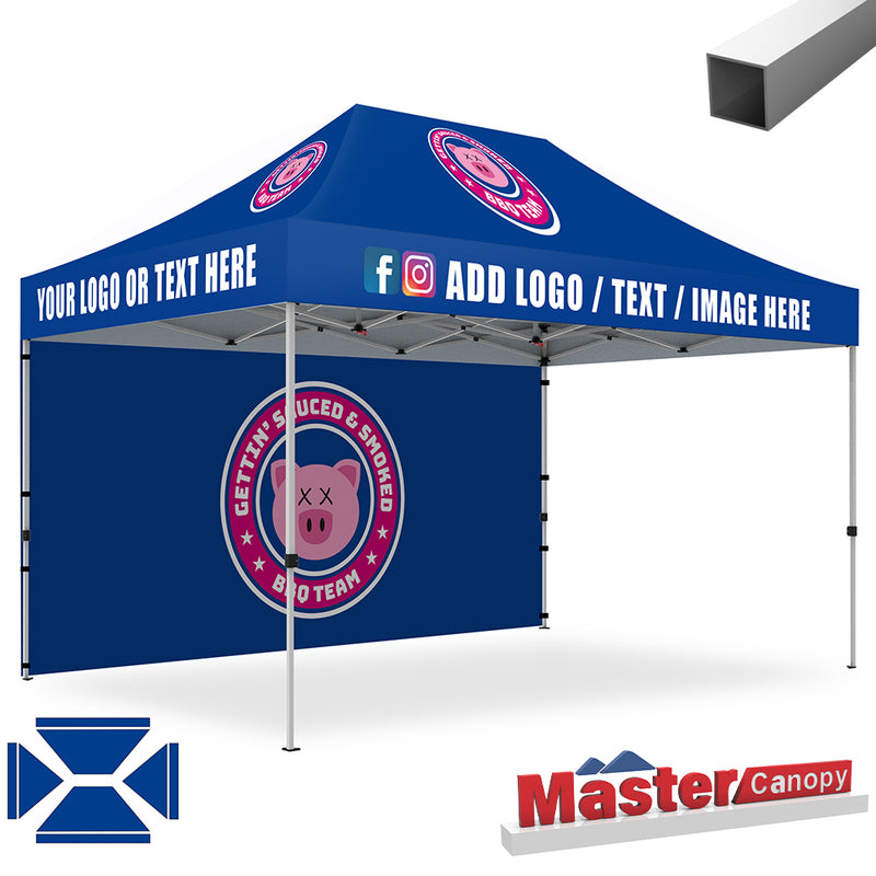 Load image into Gallery viewer, Mastercanopy Lite-30 Custom Canopy Tent Deluxe Easy Pop‑up Personalized 10x10, 10x15, 10x20