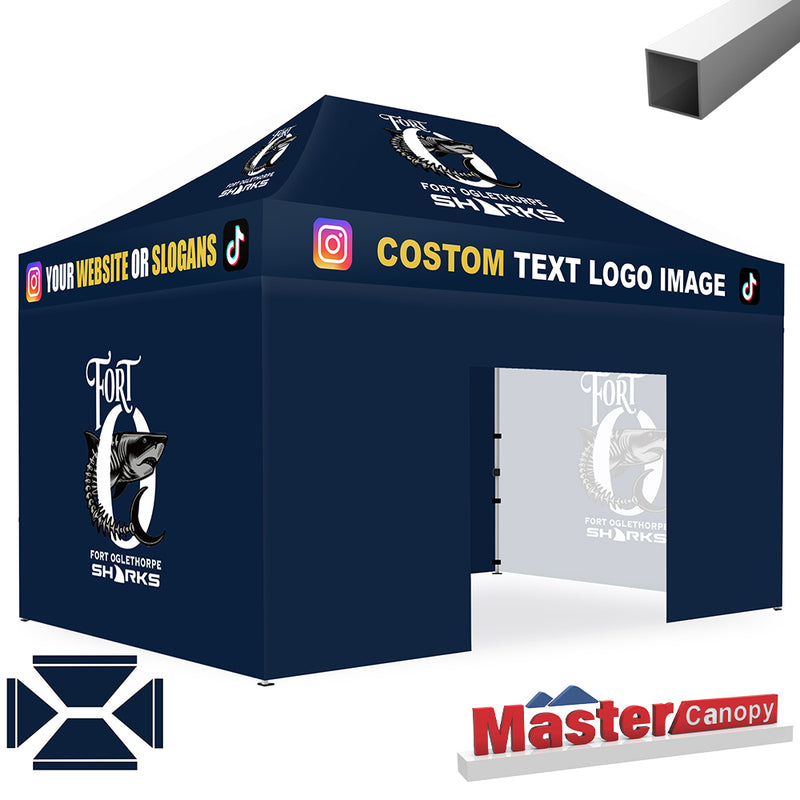 Load image into Gallery viewer, Mastercanopy Lite-30 Custom Canopy Tent Deluxe Easy Pop‑up Personalized 10x10, 10x15, 10x20