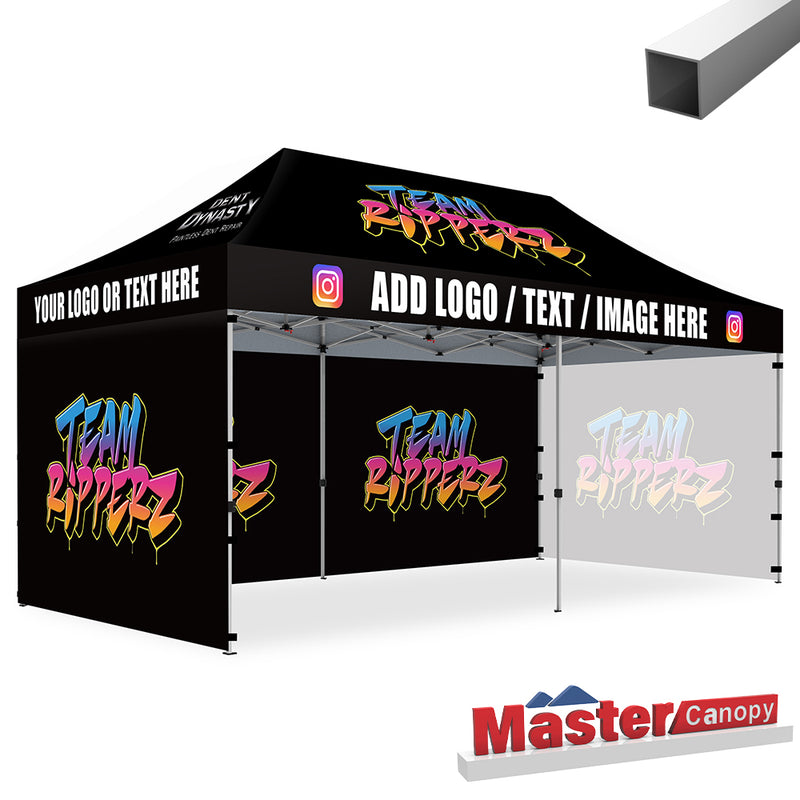 Load image into Gallery viewer, Mastercanopy Lite-30 Custom Canopy Tent Deluxe Easy Pop‑up Personalized 10x10, 10x15, 10x20