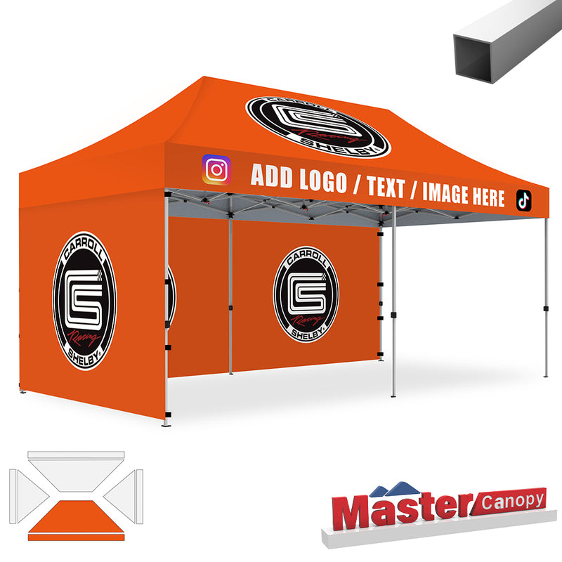 Load image into Gallery viewer, Mastercanopy Lite-30 Custom Canopy Tent Deluxe Easy Pop‑up Personalized 10x10, 10x15, 10x20