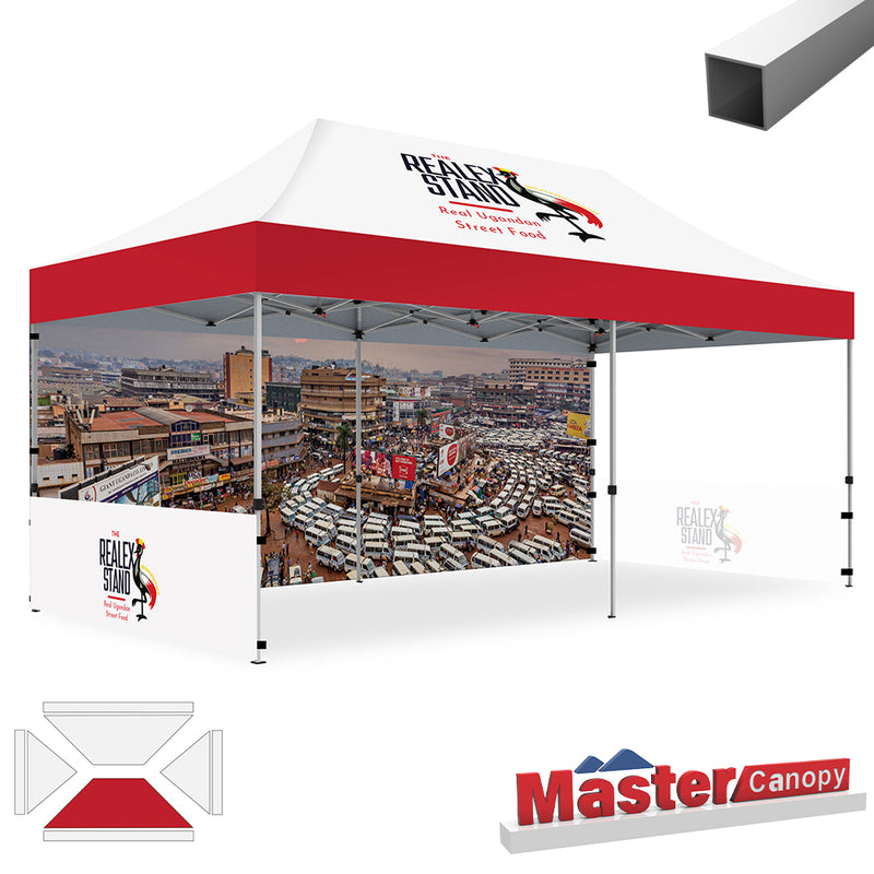 Load image into Gallery viewer, Mastercanopy Lite-30 Custom Canopy Tent Deluxe Easy Pop‑up Personalized 10x10, 10x15, 10x20