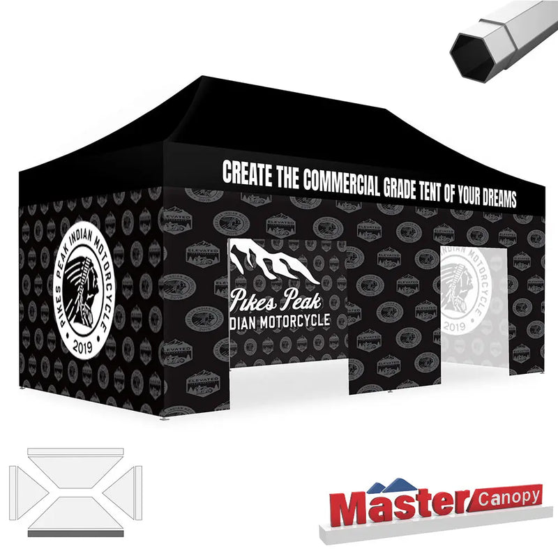 Load image into Gallery viewer, Mastercanopy Core-35 Custom Canopy Tent Heavy Duty Pop‑up Personalized 10x10, 10x15, 10x20