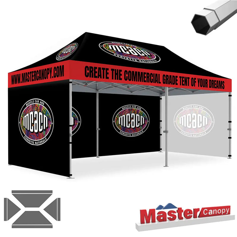 Load image into Gallery viewer, Mastercanopy Core-35 Custom Canopy Tent Heavy Duty Pop‑up Personalized 10x10, 10x15, 10x20