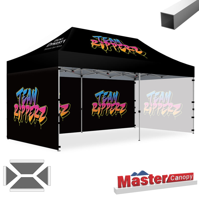 Load image into Gallery viewer, Mastercanopy Lite-30 Custom Canopy Tent Deluxe Easy Pop‑up Personalized 10x10, 10x15, 10x20