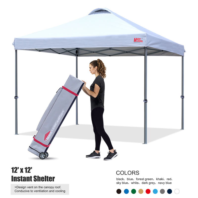 Load image into Gallery viewer, Leisure Sports Durable Ez Pop-Up Canopy Tent with Vented Top - 8x8, 10x10, 12x12
