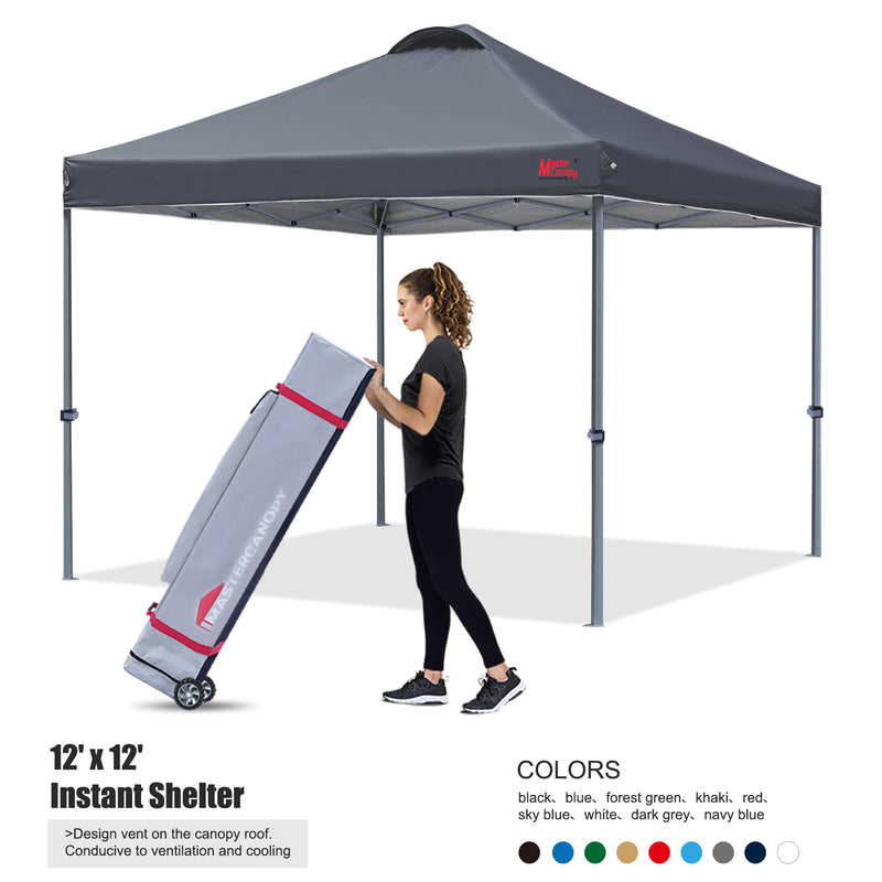 Load image into Gallery viewer, Leisure Sports Durable Ez Pop-Up Canopy Tent with Vented Top - 8x8, 10x10, 12x12