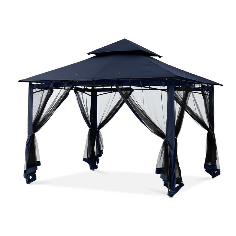 Load image into Gallery viewer, 9x9/11x11/10x12 Outdoor Garden Patio Gazebo with Netting Walls