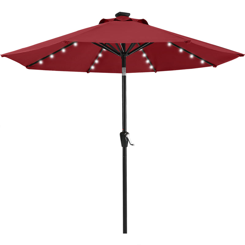 Load image into Gallery viewer, MASTERCANOPY Patio Umbrella with 32 Solar LED Lights 6&8 Ribs