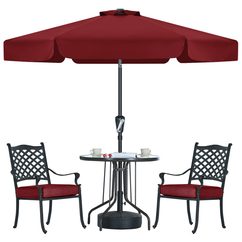 Load image into Gallery viewer, MASTERCANOPY Valance Patio Umbrella for Outdoor Table Market 6/8 Ribs