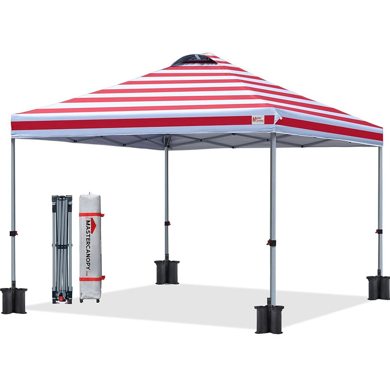 Load image into Gallery viewer, Leisure Sports Durable Ez Pop-Up Canopy Tent with Vented Top - 8x8, 10x10, 12x12