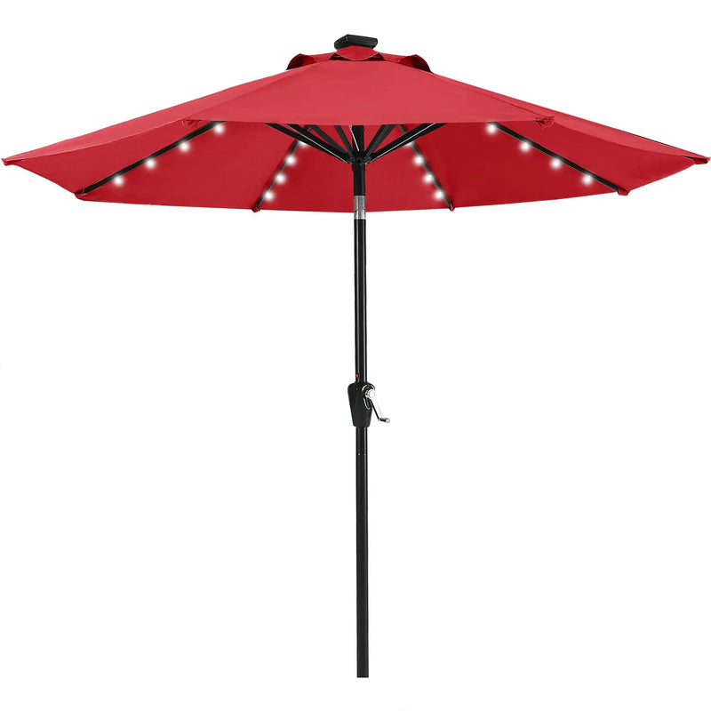 Load image into Gallery viewer, MASTERCANOPY Patio Umbrella with 32 Solar LED Lights 6/8 Ribs-CA