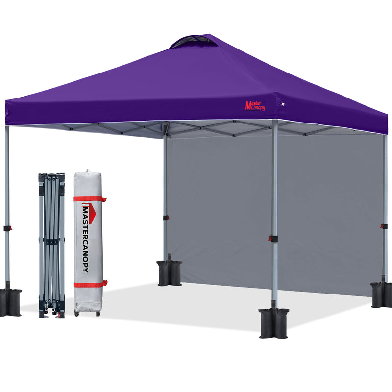 Load image into Gallery viewer, Leisure Sports Durable Pop-Up Canopy Tent with Sidewall - 8x8, 10x10