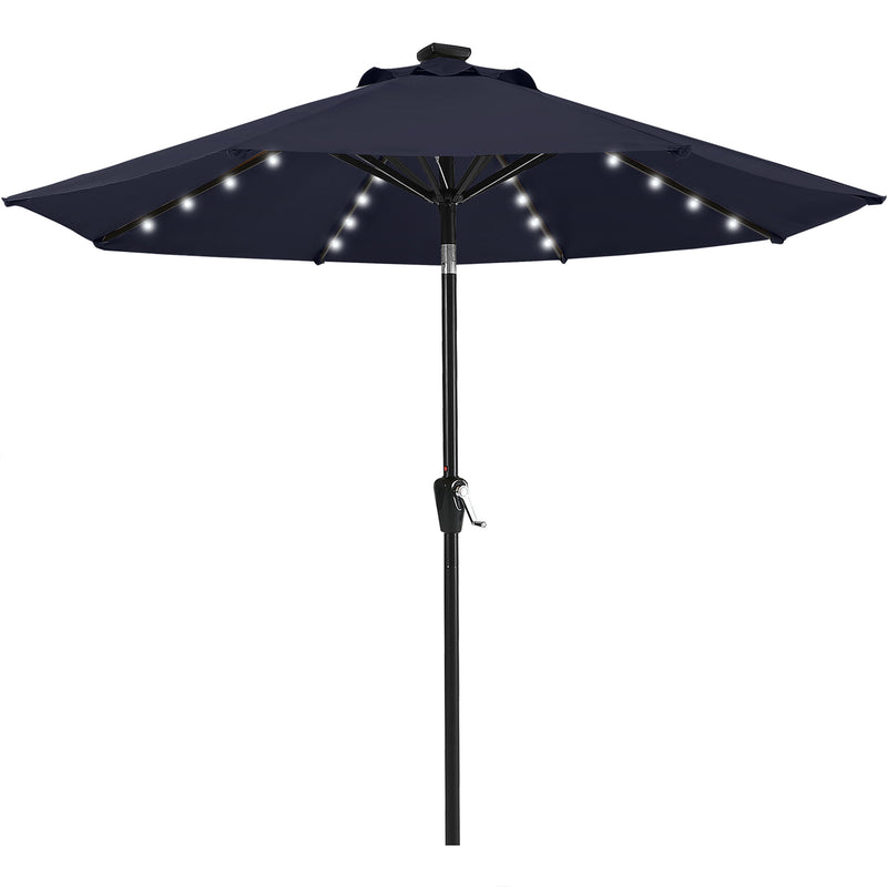 Load image into Gallery viewer, MASTERCANOPY Patio Umbrella with 32 Solar LED Lights 6&8 Ribs