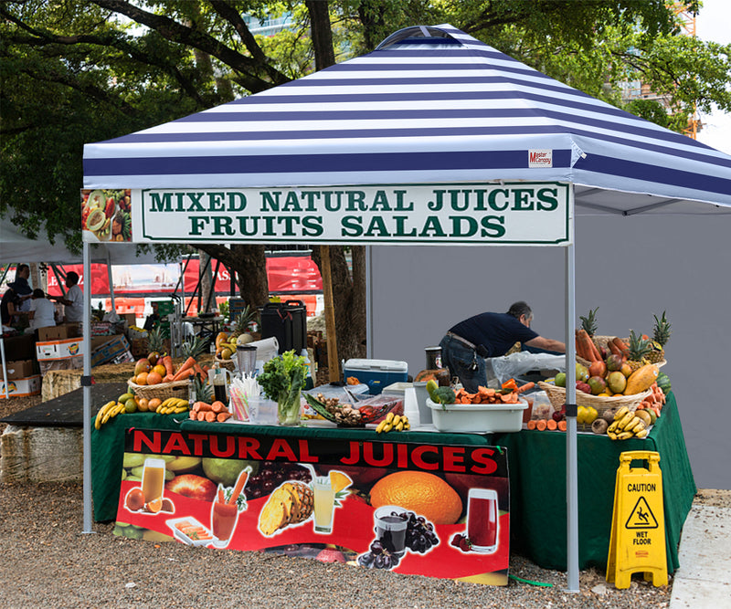 Load image into Gallery viewer, Leisure Sports Durable Ez Pop-Up Canopy Tent with One Sidewall - 8x8, 10x10, 12x12