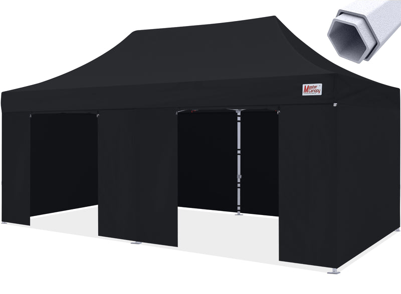 Load image into Gallery viewer, Mastercanopy Core-35 Premium Heavy Duty Instant Canopy Tent with Sidewalls - 10x10, 10x15, 10x20