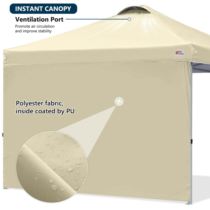 Load image into Gallery viewer, Leisure Sports Durable Pop-Up Canopy Tent with Sidewall - 8x8, 10x10