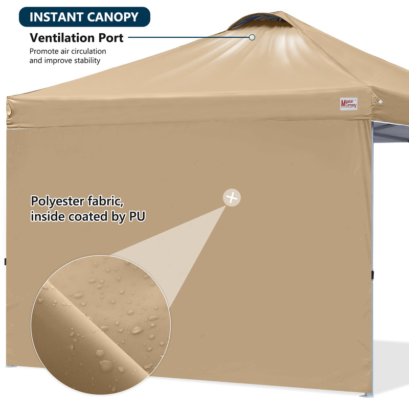 Load image into Gallery viewer, Leisure Sports Durable Pop-Up Canopy Tent with Sidewall - 8x8, 10x10
