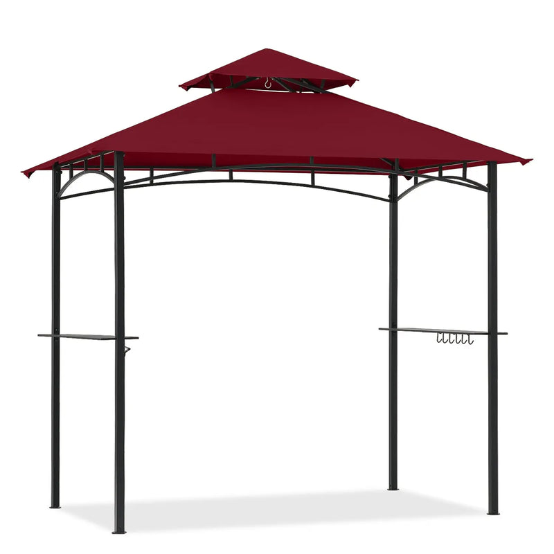 Load image into Gallery viewer, 8x5 Grill Gazebo Outdoor BBQ Gazebo Canopy with 2 LED Lights-CA