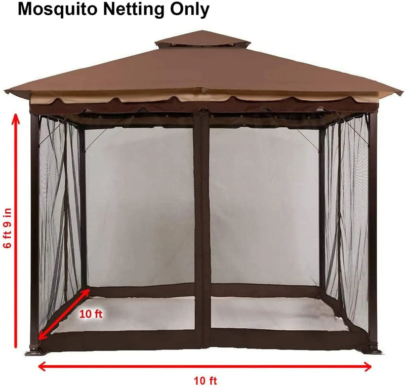 Load image into Gallery viewer, 10x10/10x12 Patio Gazebo Mosquito Netting Screen Walls ONLY