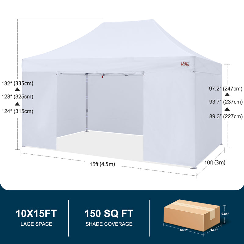 Load image into Gallery viewer, Mastercanopy Core-35 Premium Heavy Duty Instant Canopy Tent with Sidewalls - 10x10, 10x15, 10x20