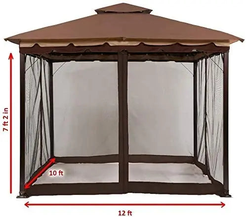 Load image into Gallery viewer, 10x10/10x12 Patio Gazebo Mosquito Netting Screen Walls ONLY