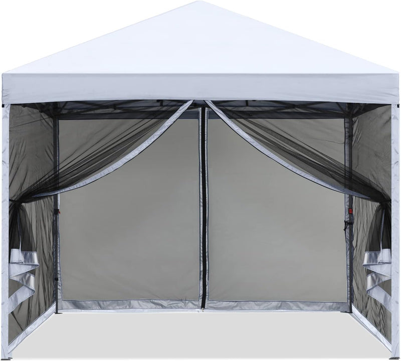 Load image into Gallery viewer, Leisure Sports Pop-Up Easy Setup Outdoor Canopy Tent with Netting Screen Walls - 8x8, 10x10